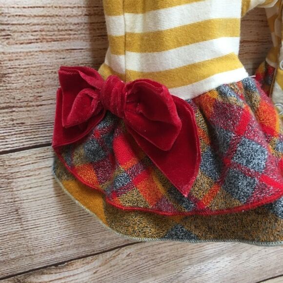 RICRAC AND RUFFLES ROMPER WITH APPLIQUED DEER HEAD - Picture 5 of 7